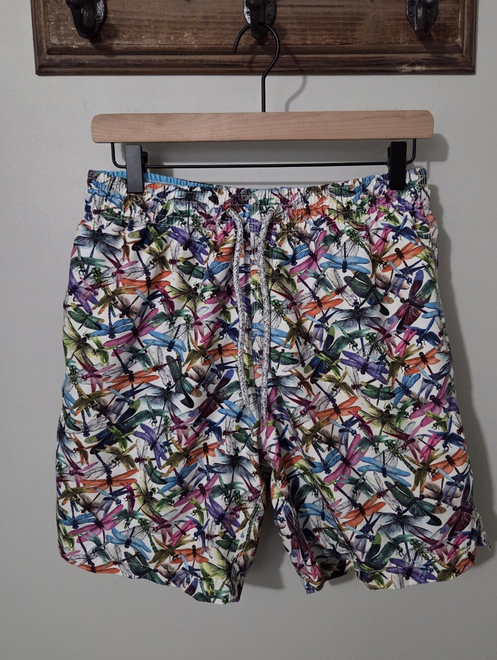 Michael's Men's Mesh Liner Swim Trunks Dragonfly Swim Shorts Medium Retail $110